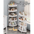 Wheeled Tri-Corner Storage Trolley Rack