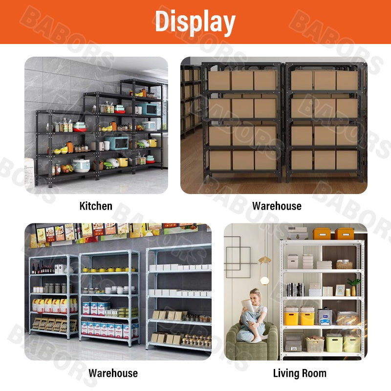 500KG Heavy Duty Adjustable Boltless Metal Storage Rack