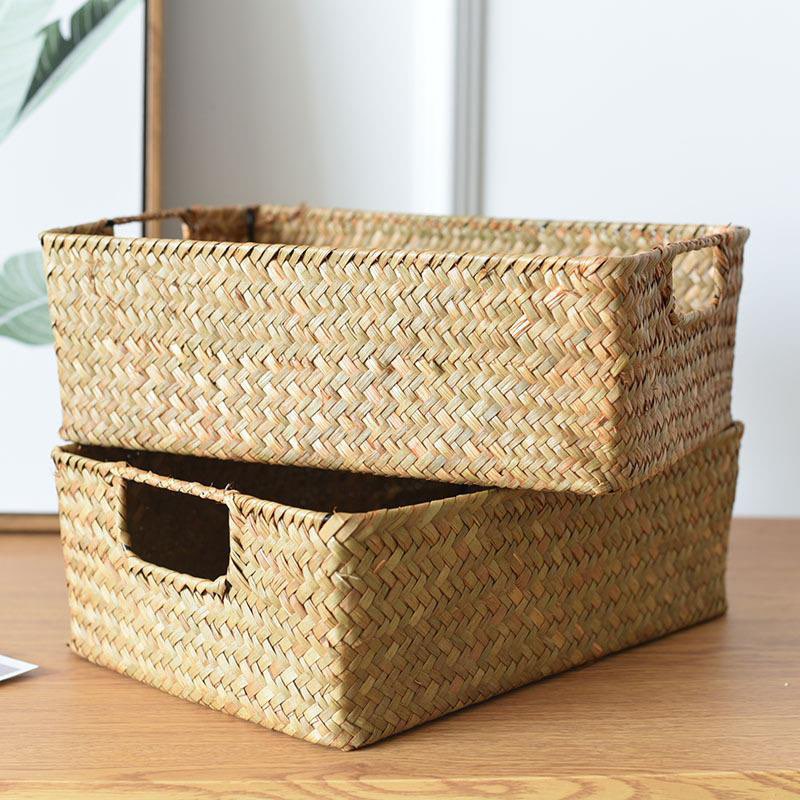Decorative Grass Woven Storage Box