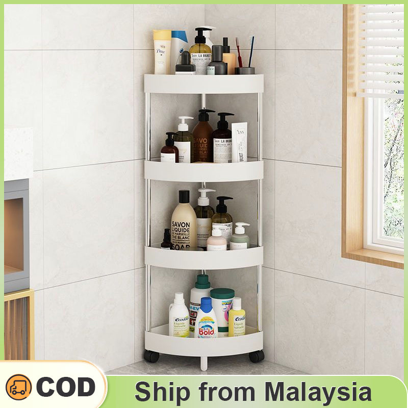 Multipurpose Bathroom Corner Storage Rack