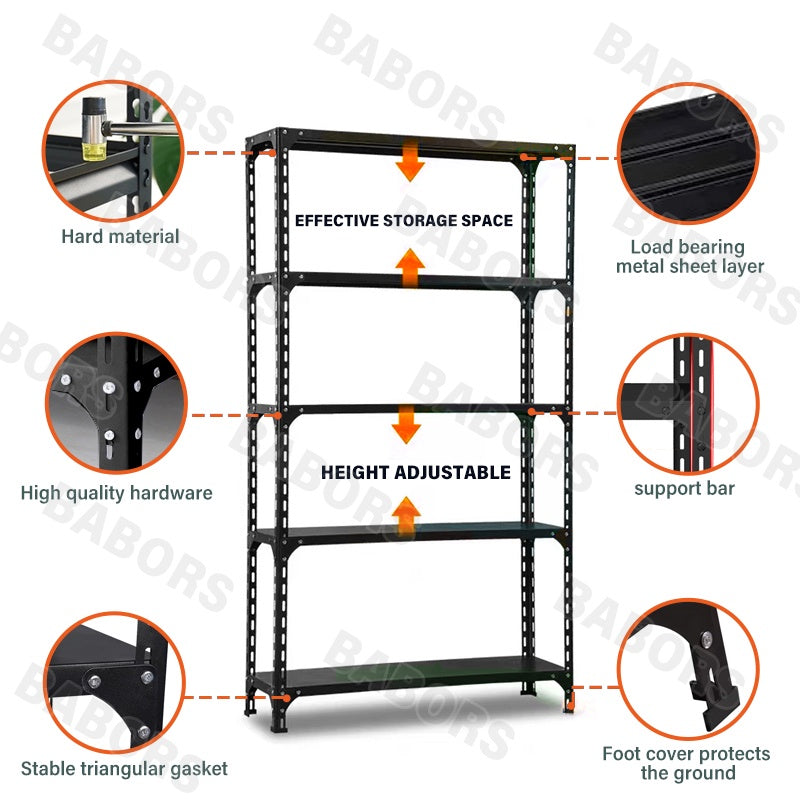 500KG Heavy Duty Adjustable Boltless Metal Storage Rack
