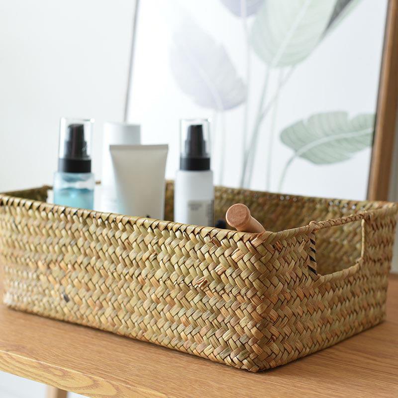 Decorative Grass Woven Storage Box