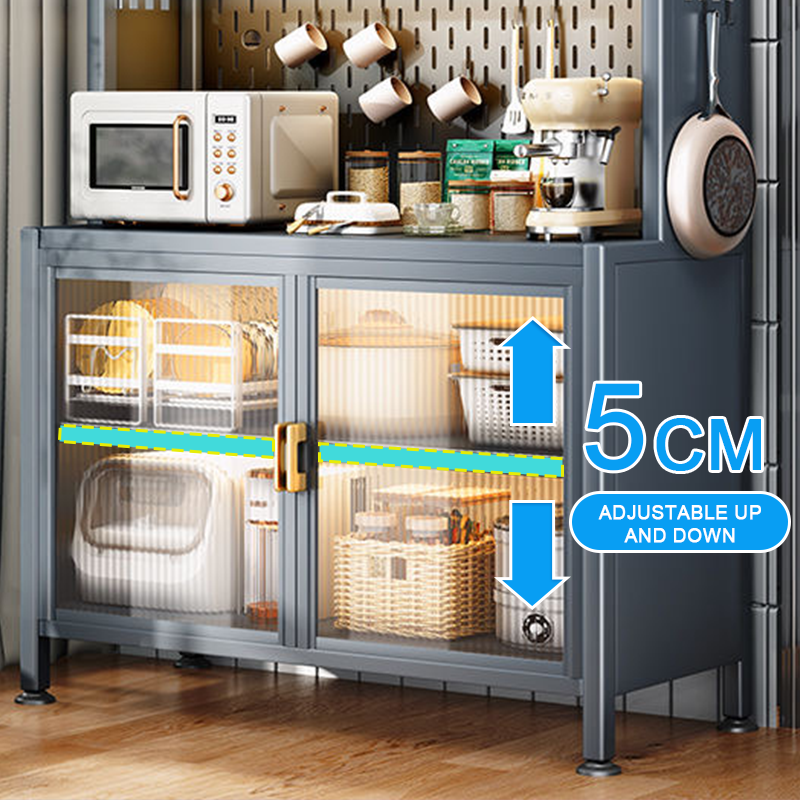 Carbon Steel Floor Kitchen Sideboard Cabinet