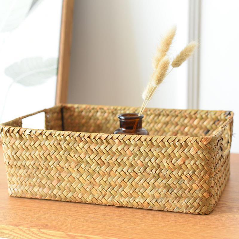 Decorative Grass Woven Storage Box
