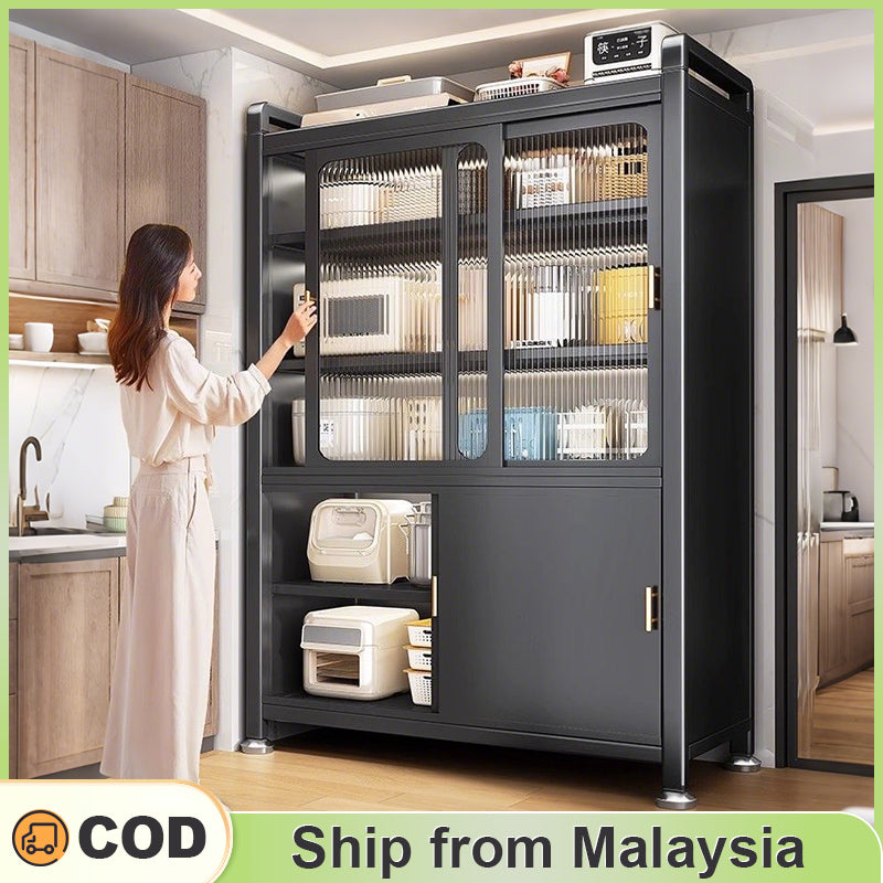 PCB Sliding Door Kitchen Storage Sideboard
