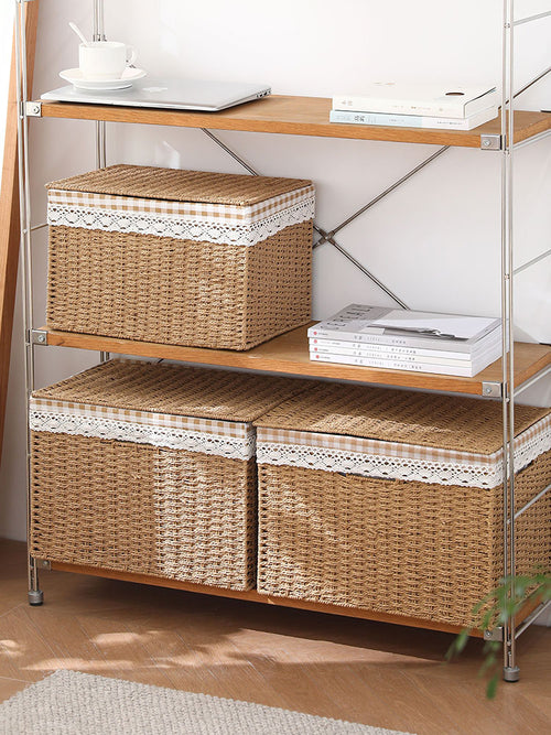 CHENHUA Japanese Imitation Rattan Storage Bin