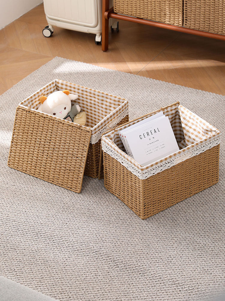 CHENHUA Japanese Imitation Rattan Storage Bin