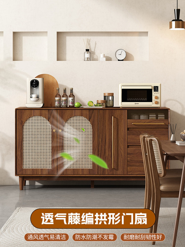 Solid Wood Kitchen Living Storage Cabinet