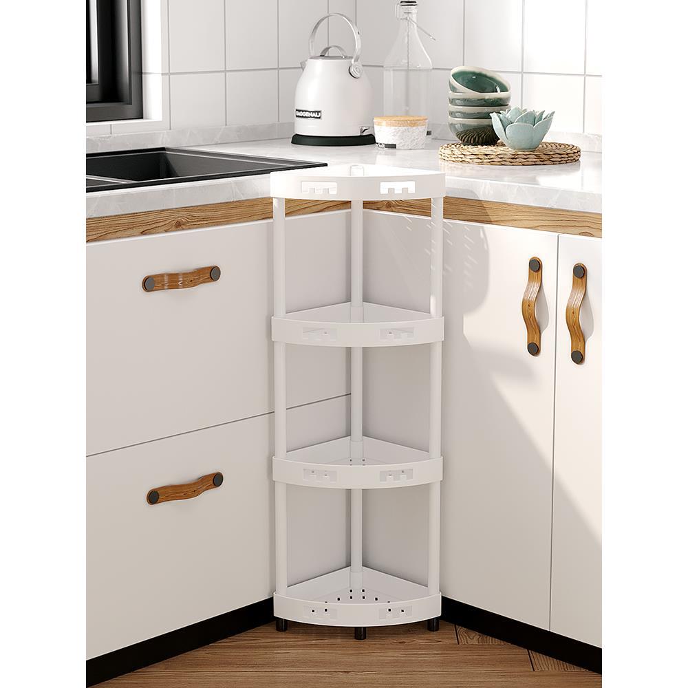 Triangle Floor Standing Bathroom Corner Rack