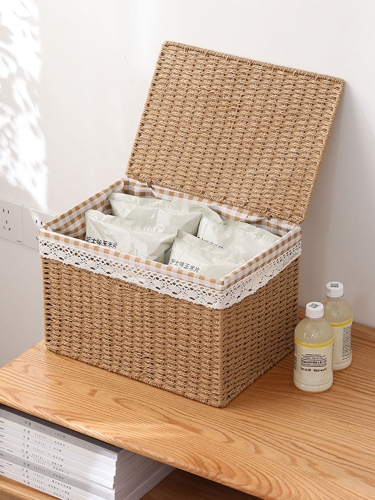 CHENHUA Japanese Imitation Rattan Storage Bin