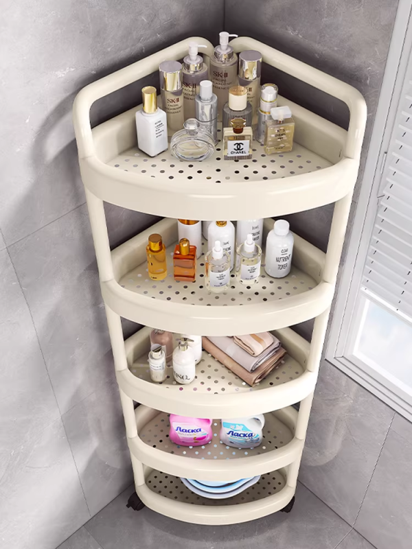 JIAJIESHI Floor Bathroom Corner Rack