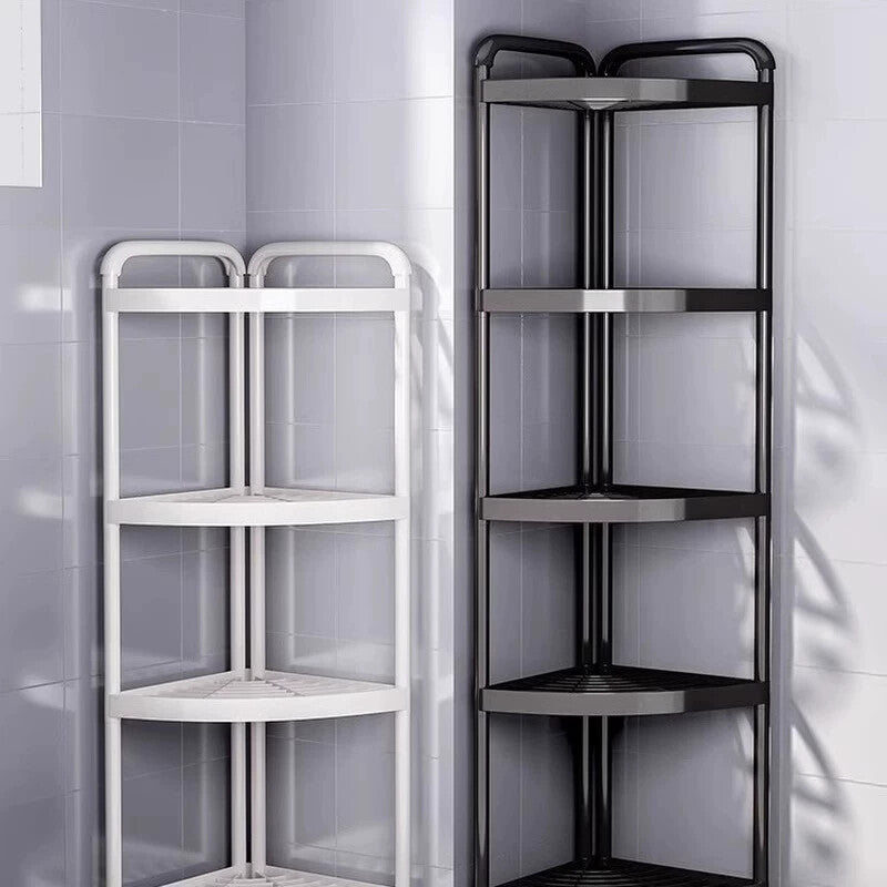 Triangle Floor Standing Bathroom Corner Rack