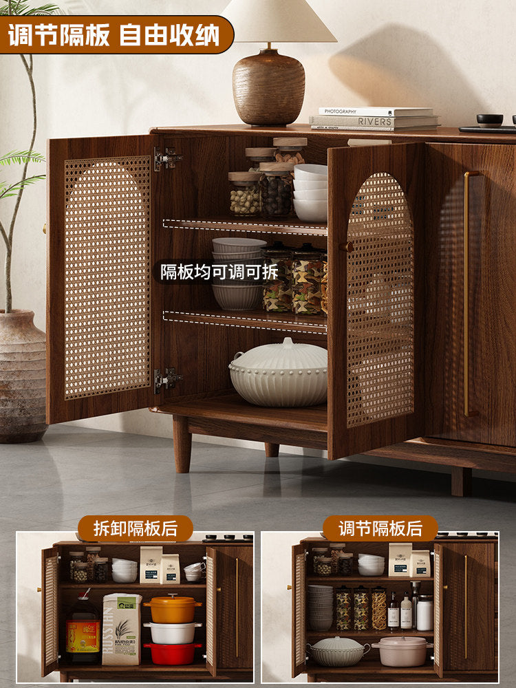 Solid Wood Kitchen Living Storage Cabinet