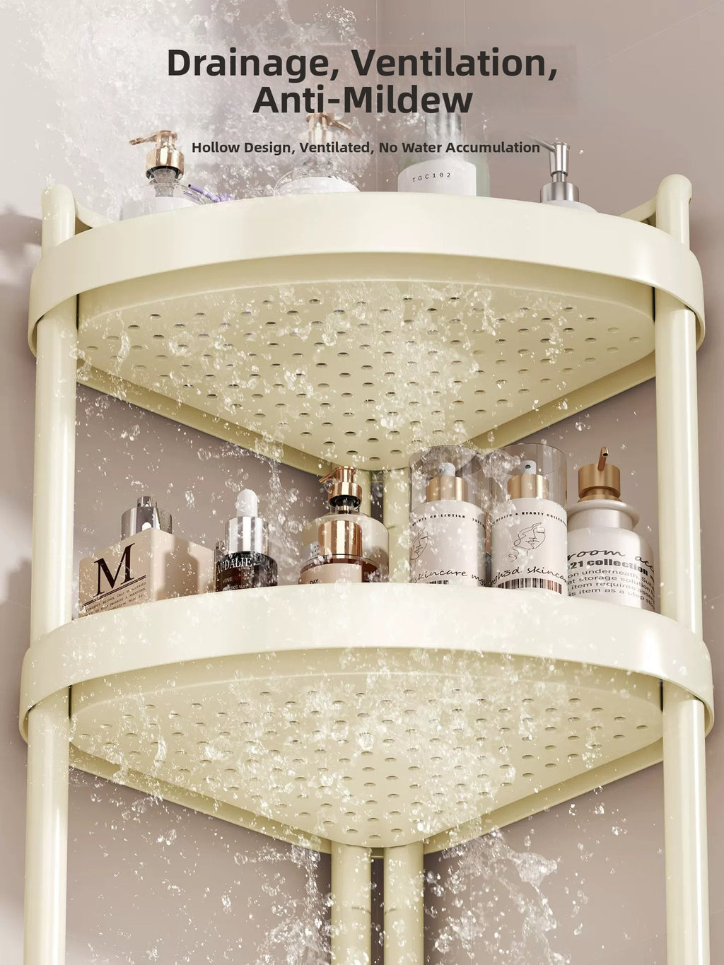 JIAJIESHI Floor Bathroom Corner Rack