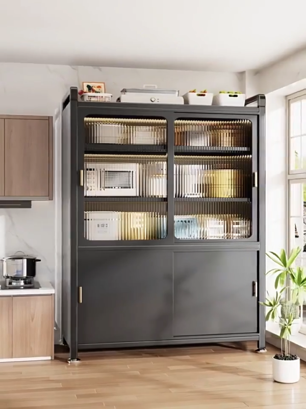 PCB Sliding Door Kitchen Storage Sideboard