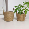 Handmade Handle Rattan Multi-use Storage Basket