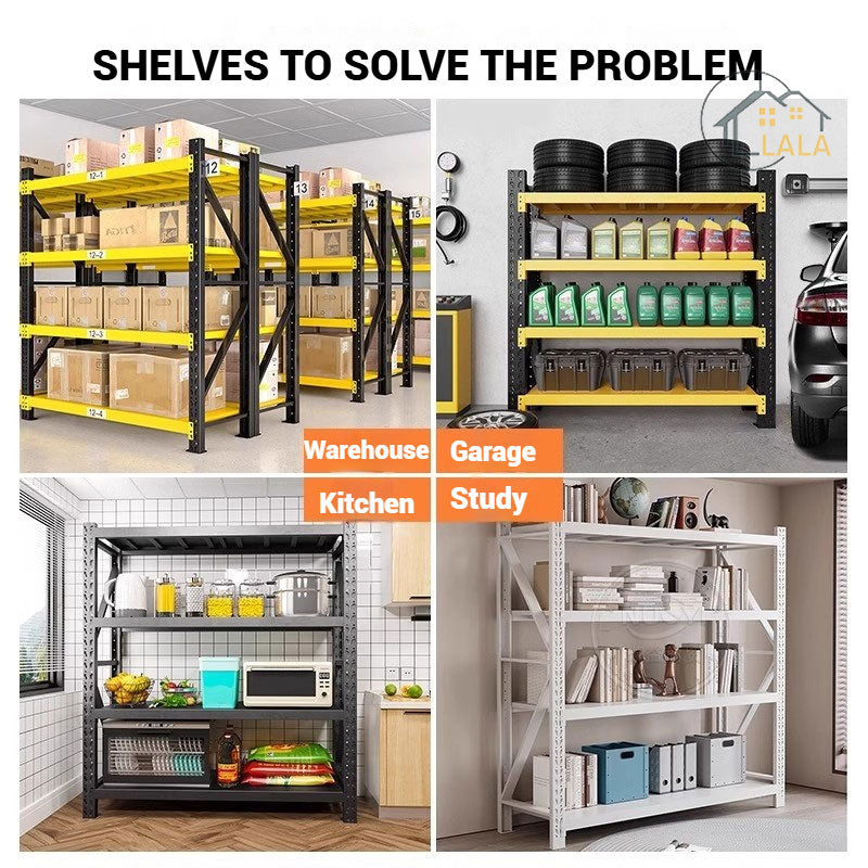 LALA 350KG Rustproof Metal Storage Rack