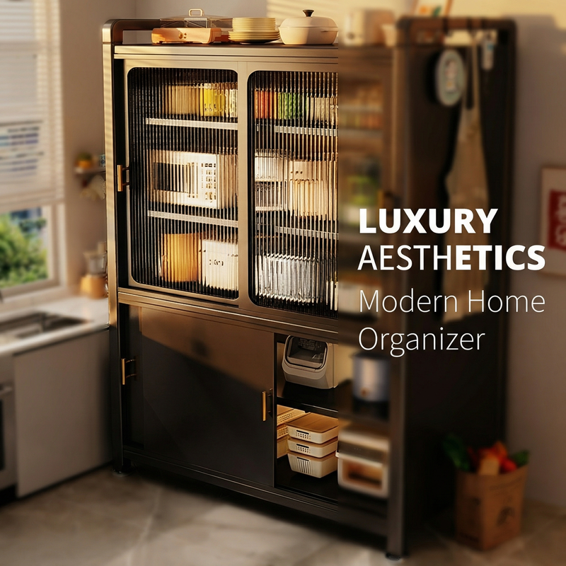 PCB Sliding Door Kitchen Storage Sideboard